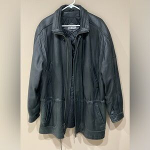 ❤️❤️ TIBOR Men’s Black Soft Genuine Leather Jacket, Size L